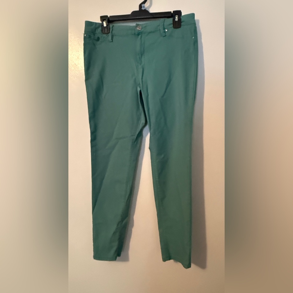 YMI Women's Teal Straight Leg Pants